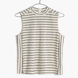 Madewell Striped Mockneck Top